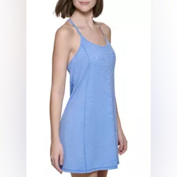 Calvin Klein Performance Women's Halter Peached Space Dye Sport Dress NWT - Picture 6 of 12